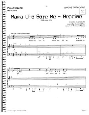 mama who bore me sheet music: The Harmonious Symphony of Life